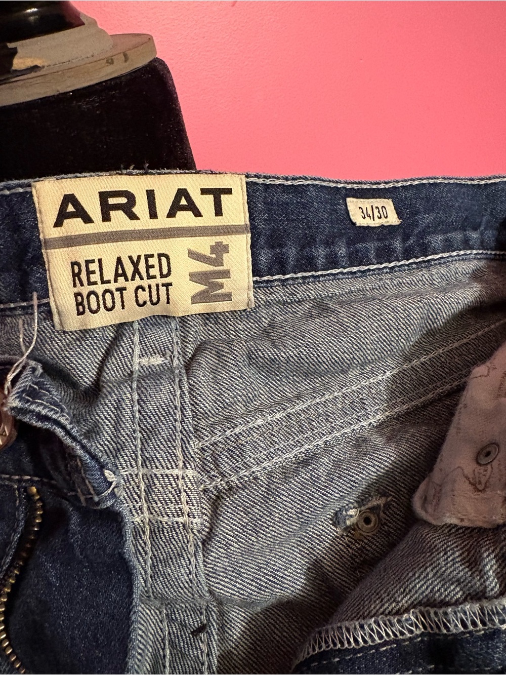 Ariat Men’s Relaxed Boot Cut Jeans in Light Blue Denim